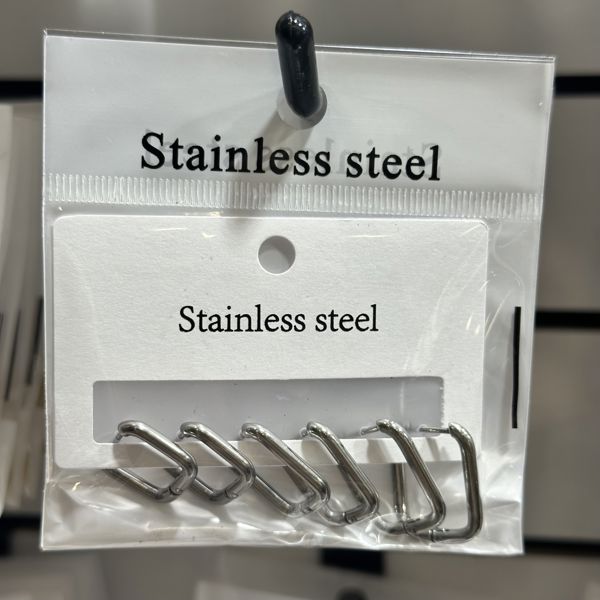 6’lı çelik halka küpe