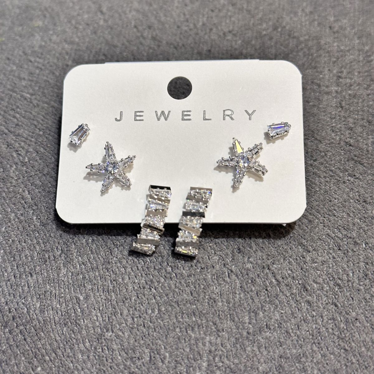 6’lı zirkon kombin küpe