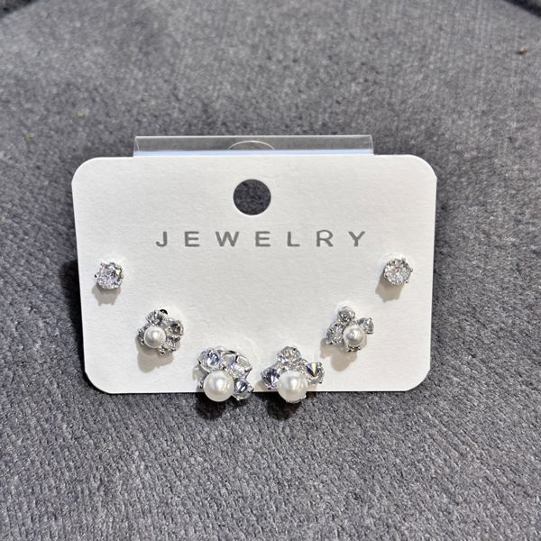 6’lı zirkon kombin küpe