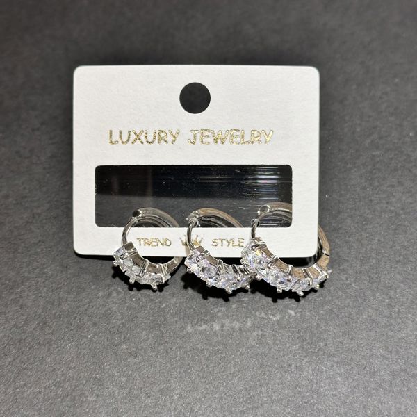 3’lü zirkon küpe