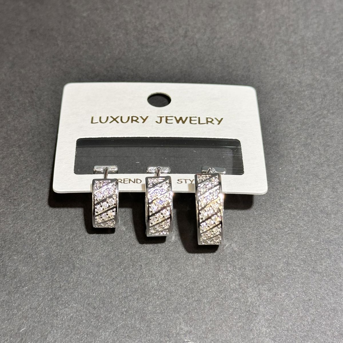 3’lü zirkon küpe