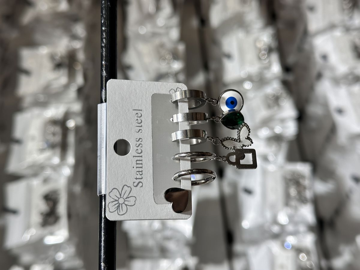 6’lı kombin çelik küpe