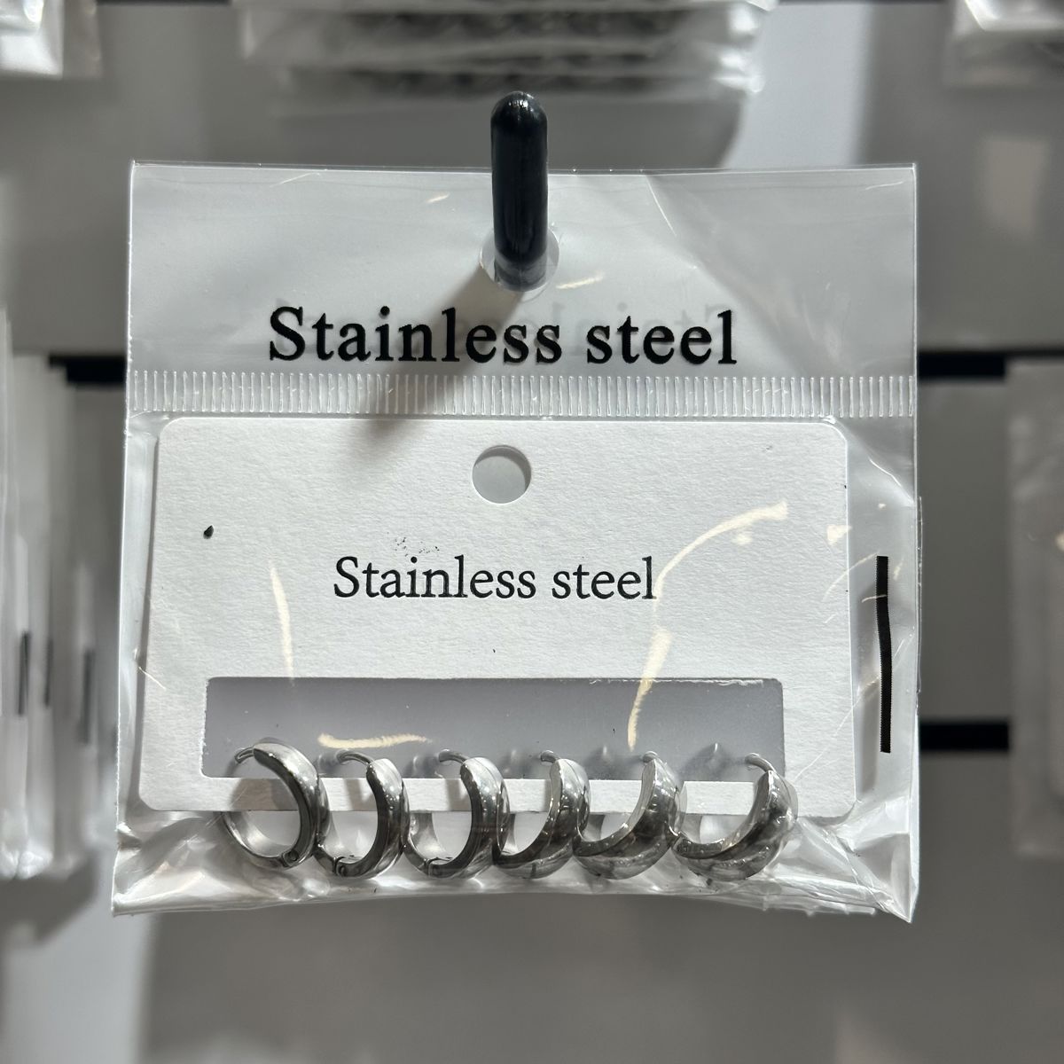 6’lı çelik halka küpe