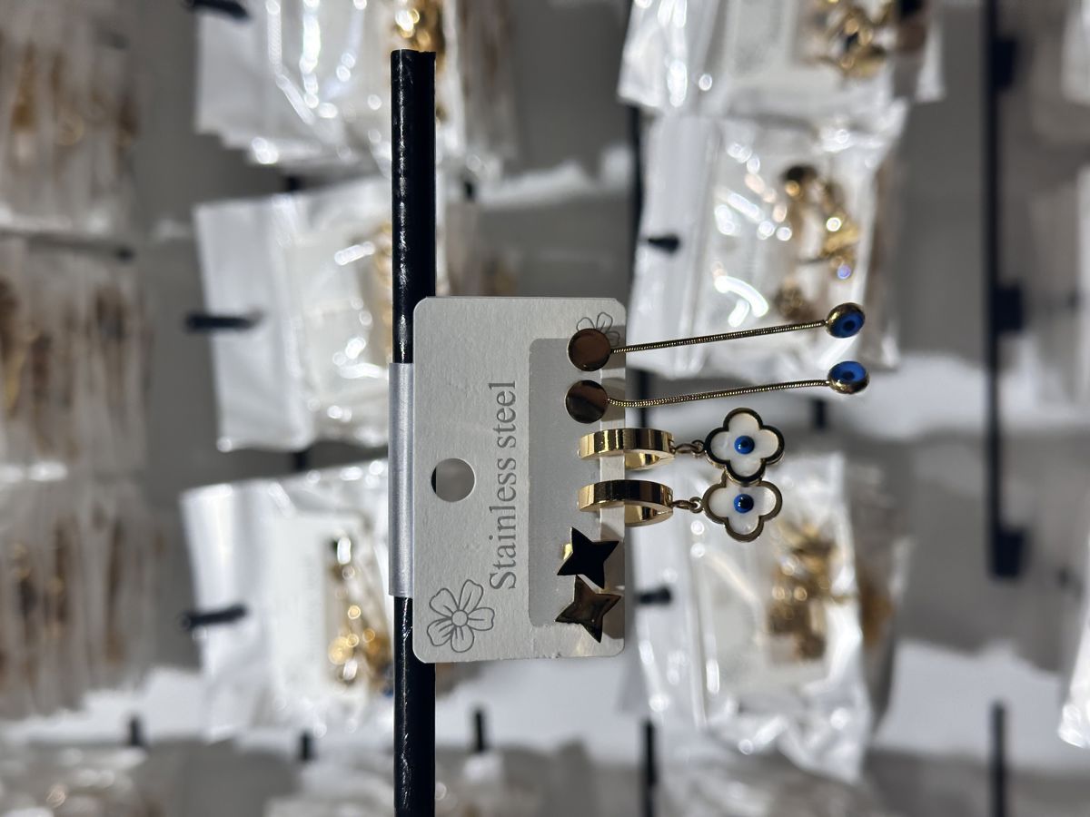 6’lı kombin çelik küpe