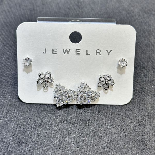 6’lı zirkon kombin küpe