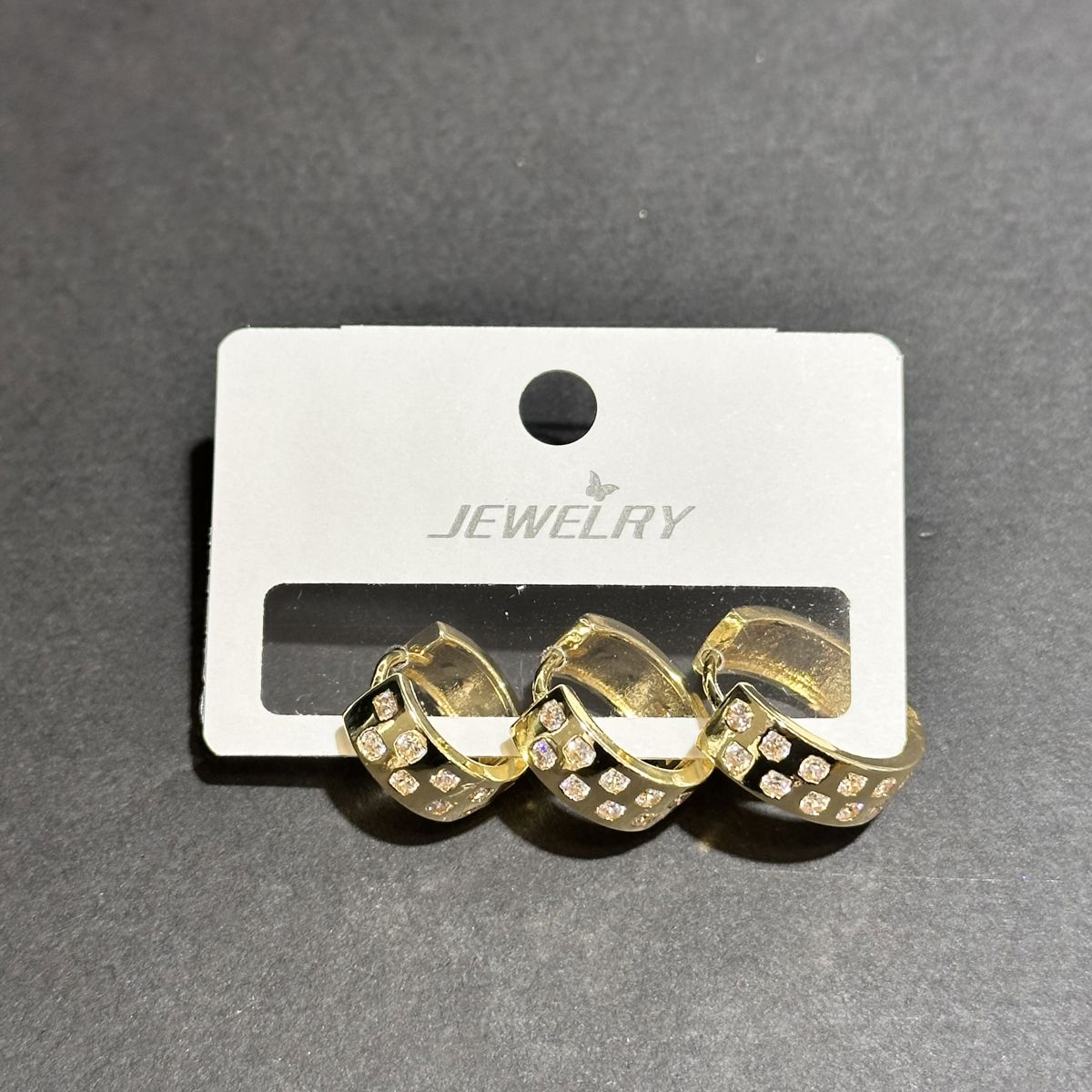 3’lü zirkon küpe