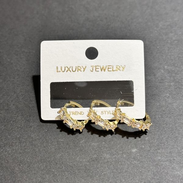 3’lü zirkon küpe