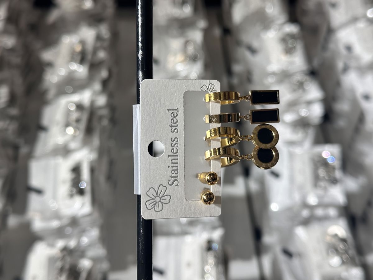 6’lı kombin çelik küpe