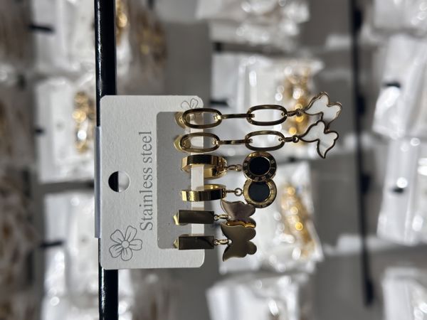 6’lı kombin çelik küpe