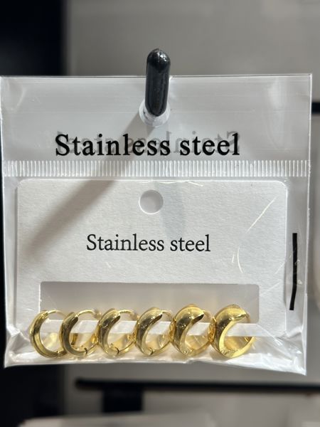 6’lı halka çelik küpe