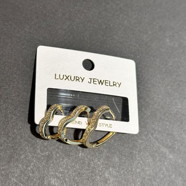 3’lü zirkon küpe