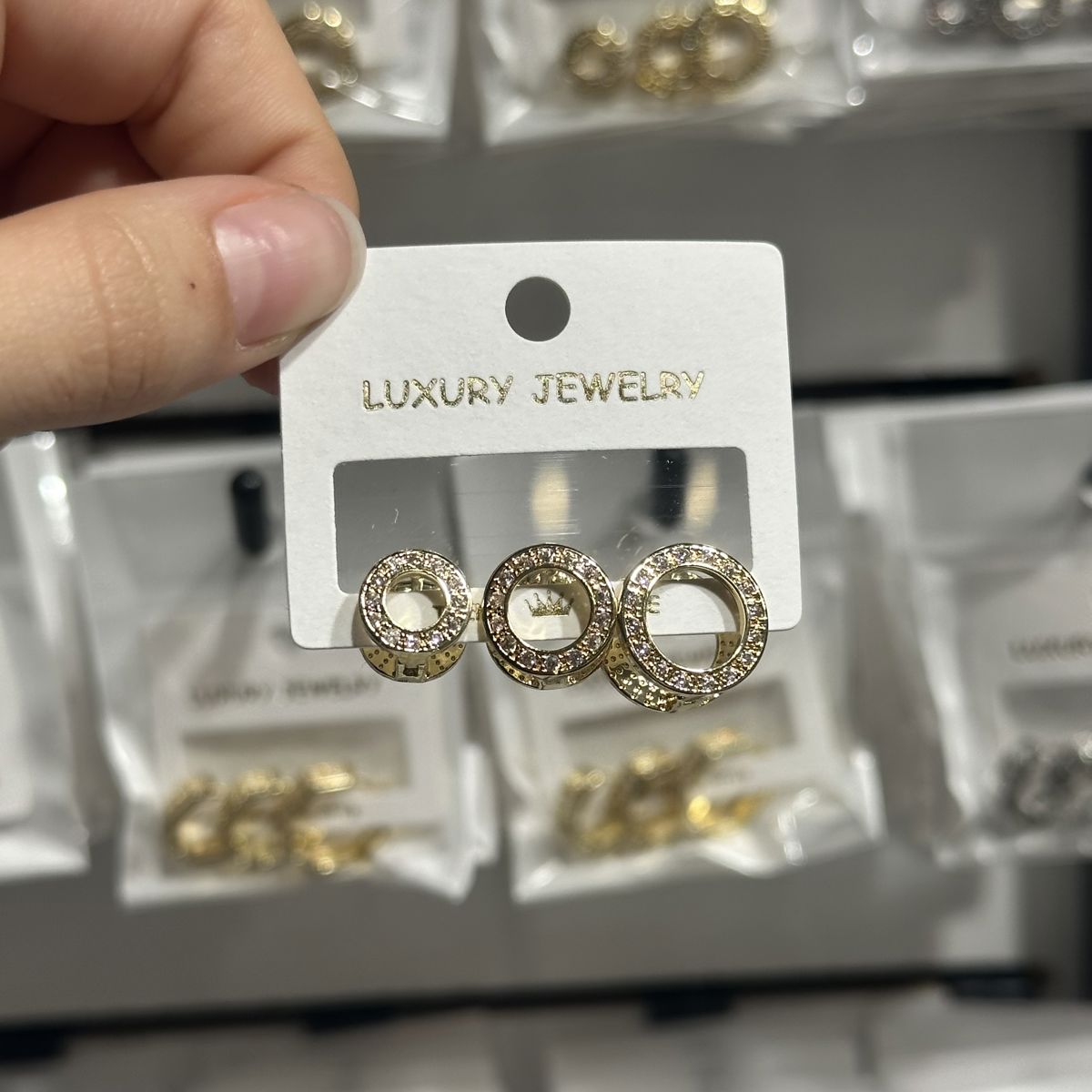 3’lü zirkon küpe