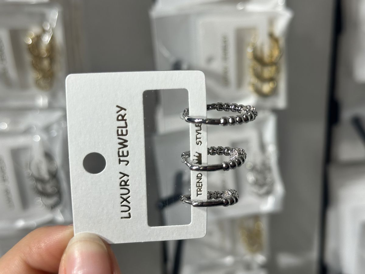 3’lü zirkon küpe