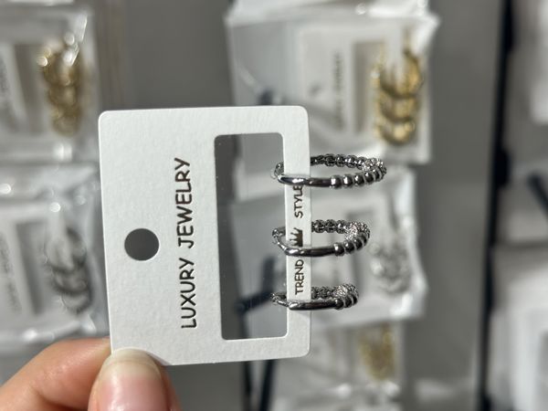 3’lü zirkon küpe