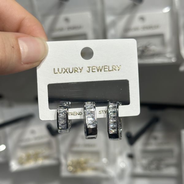 3’lü zirkon küpe