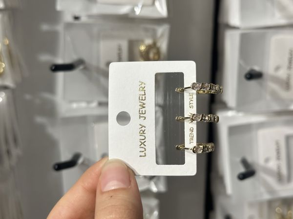 3’lü zirkon küpe