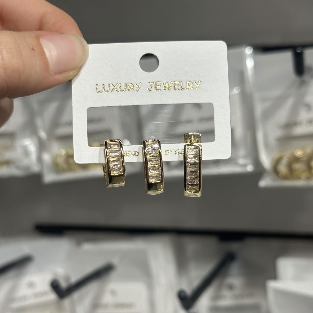 3’lü zirkon küpe