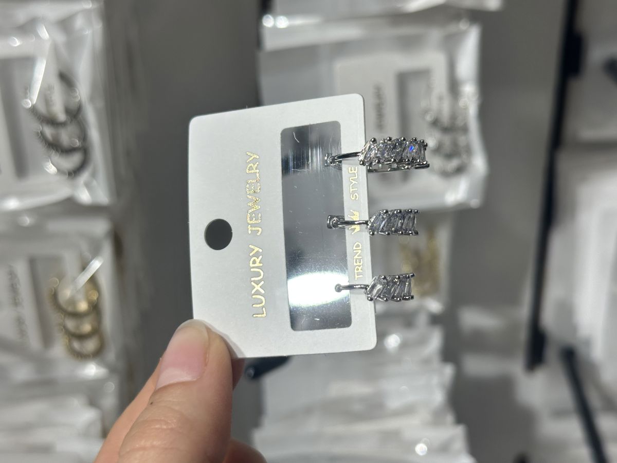 3’lü zirkon küpe