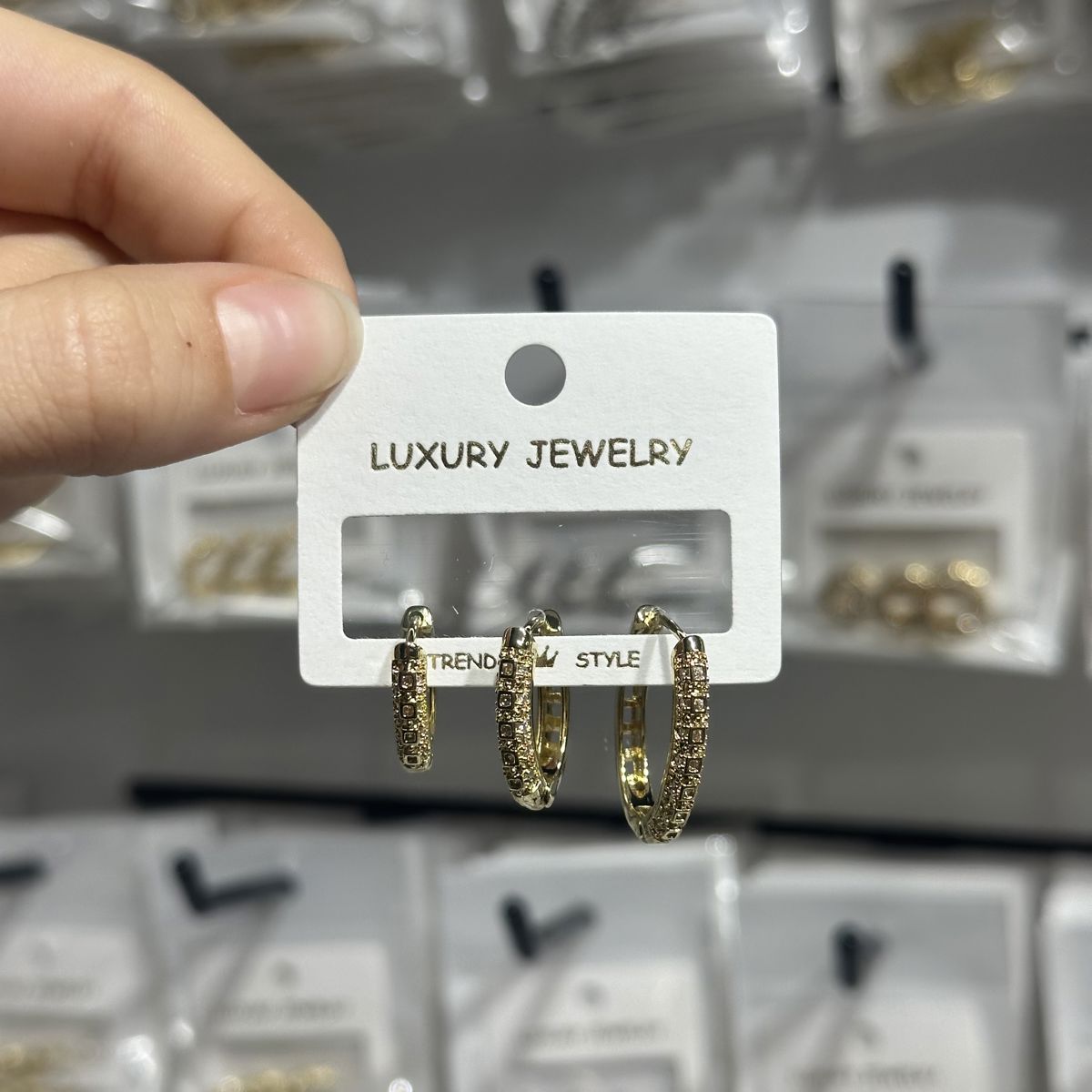 3’lü zirkon küpe