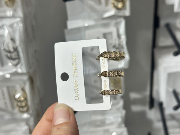 3’lü zirkon küpe