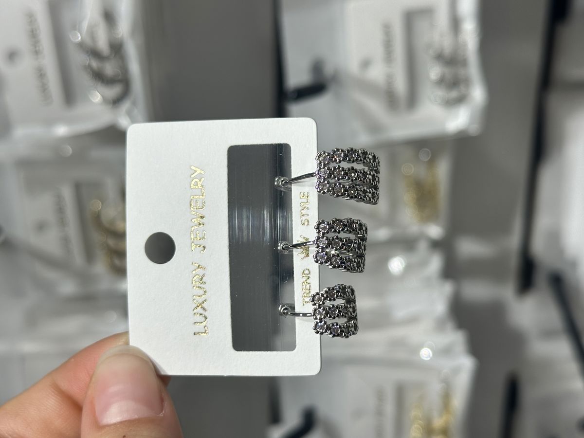 3’lü zirkon küpe