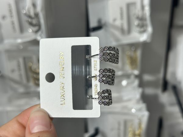 3’lü zirkon küpe