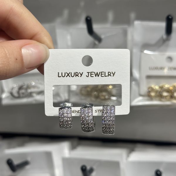 3’lü zirkon küpe