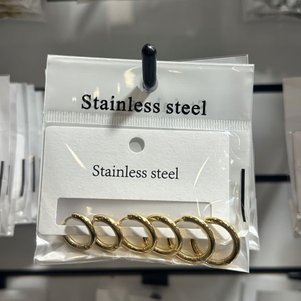 6’lı çelik halka küpe